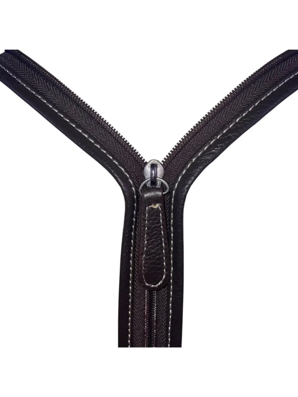 Women’s Burgundy Leather Multiple Compartments Sling Adjustable Straps Backpack